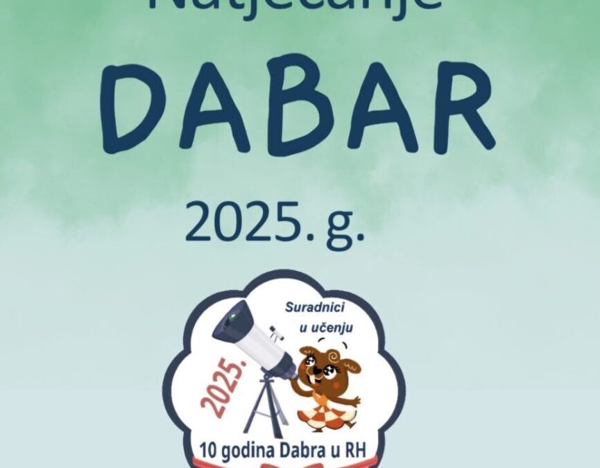 Natjecanje iz informatike i računalnog razmišljanja – Dabar 2025.